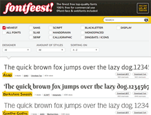 Tablet Screenshot of fontfeest.nl